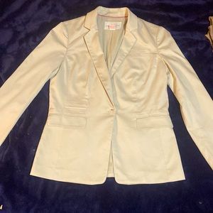 banana republic womens cream colored blazer
